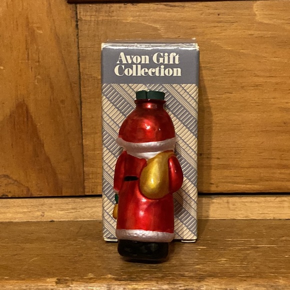 Vintage Avon Gift Collection Glass Light Cover Santa Christmas Ornament 🎄NIB - Picture 2 of 6